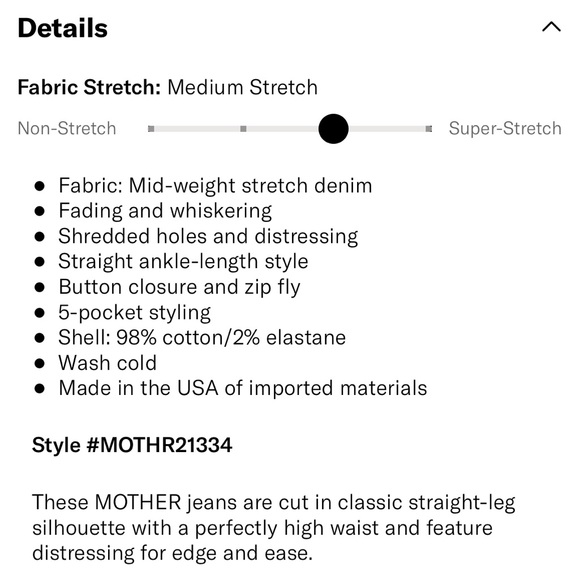 NWT High Waisted Rider Skimp Mother Jeans - Picture 6 of 10